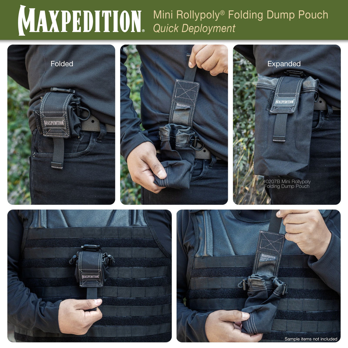 Maxpedition Mini ROLLYPOLY Green Dump Pouch