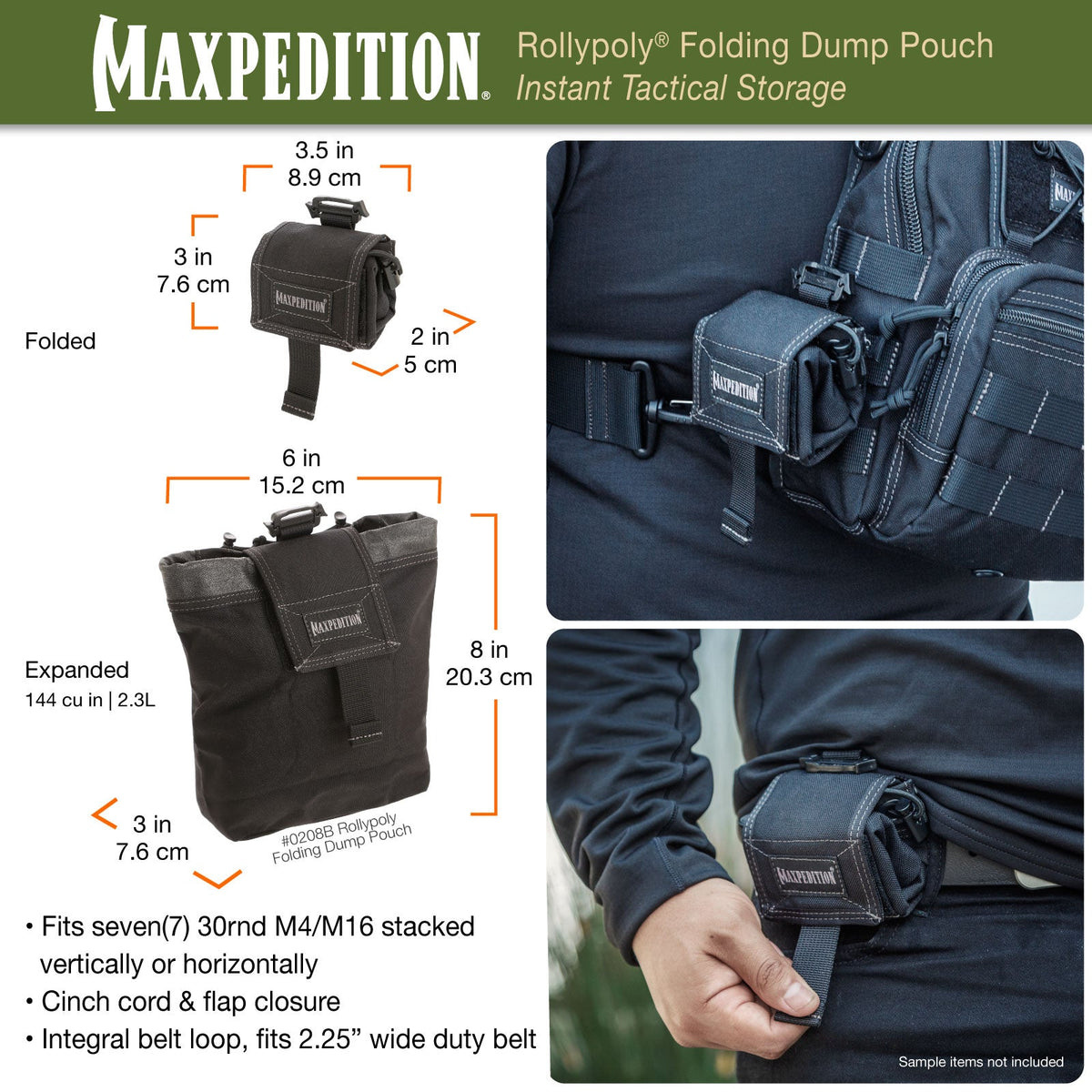 Maxpedition ROLLYPOLY Foliage Green Folding Dump Pouch
