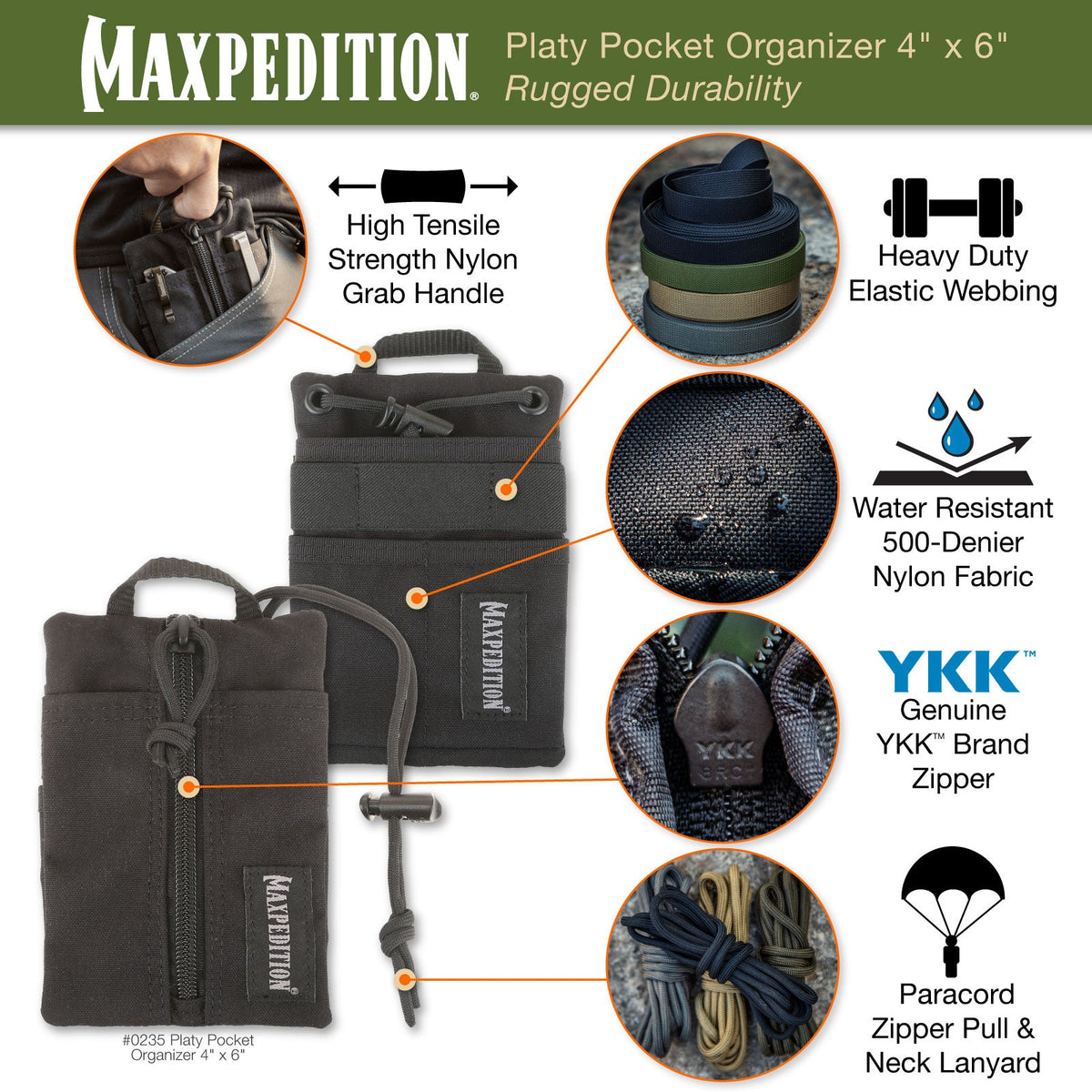 Maxpedition Platy Multicam Pocket Organiser 4" x 6"