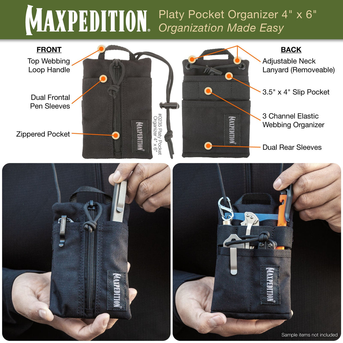 Maxpedition Platy Multicam Pocket Organiser 4" x 6"