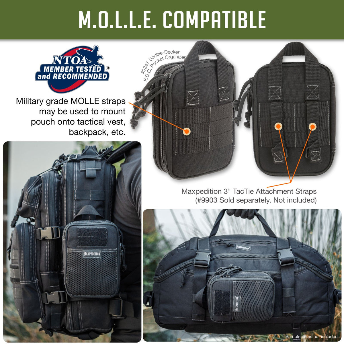 Maxpedition Double-Decker E.D.C. Khaki Pocket Organiser