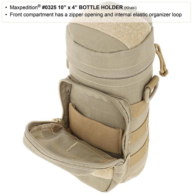 Maxpedition 10" x 4" Black Bottle Holder