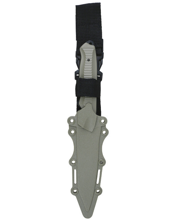 Kombat UK Airsoft Tanto Fixed Blade Plastic Dummy Knife - Coyote