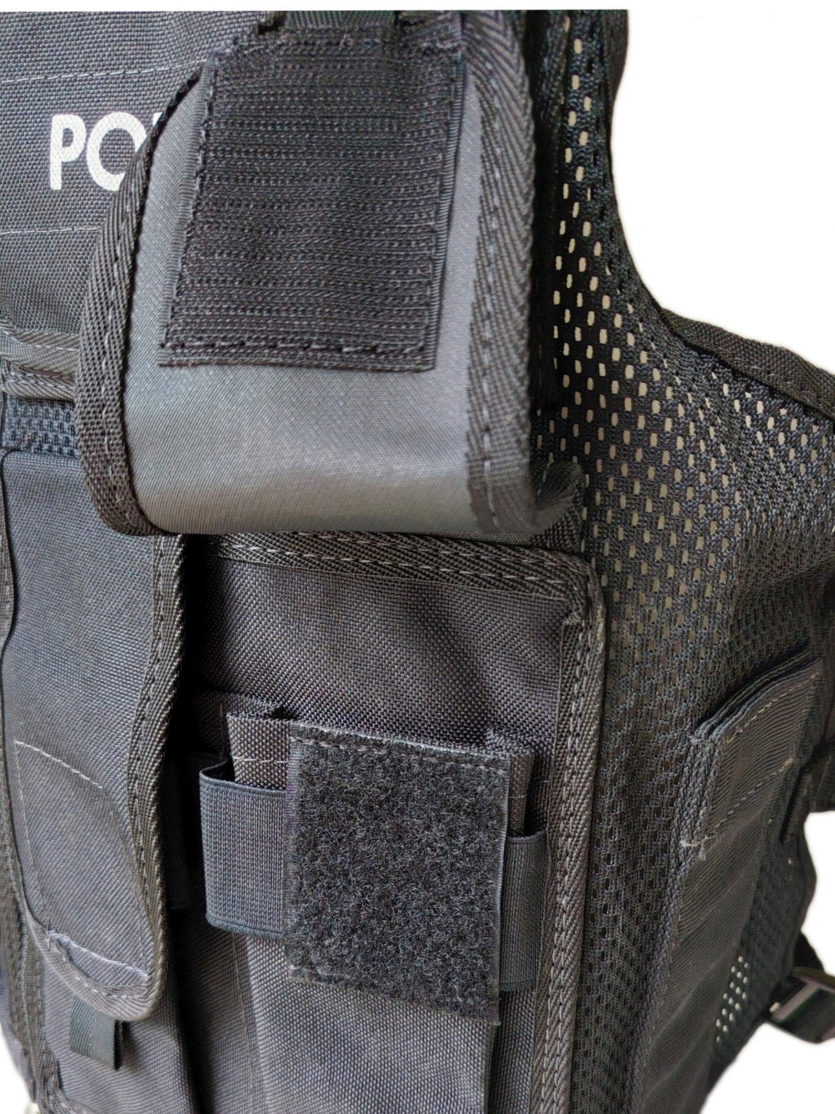 British Police Black Tactical Vest - Style B