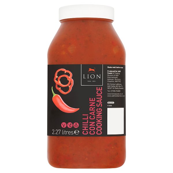 Lion Chilli Con Carne Cooking Sauce 2.27 Litre - Bulk Food Ration Storage