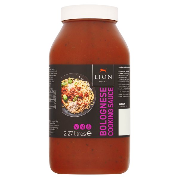 Lion Bolognese Cooking Sauce 2.27 Litre - Bulk Food Ration Storage