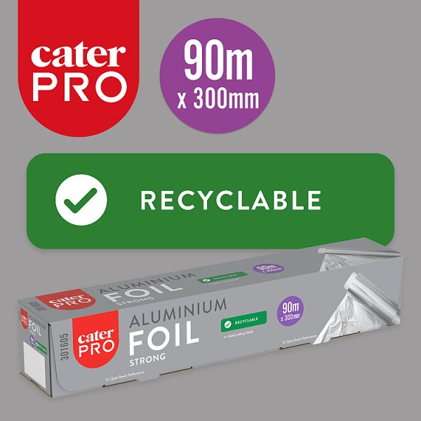 CaterPro Aluminium Foil Strong 300mm x 90m