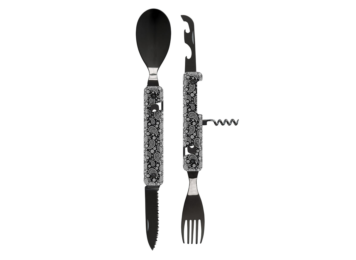 Akinod Multifunction Magnetic Cutlery (Black Mirror Finish)