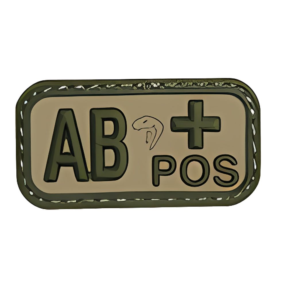 Viper Ab Positive Green Blood Group Patch