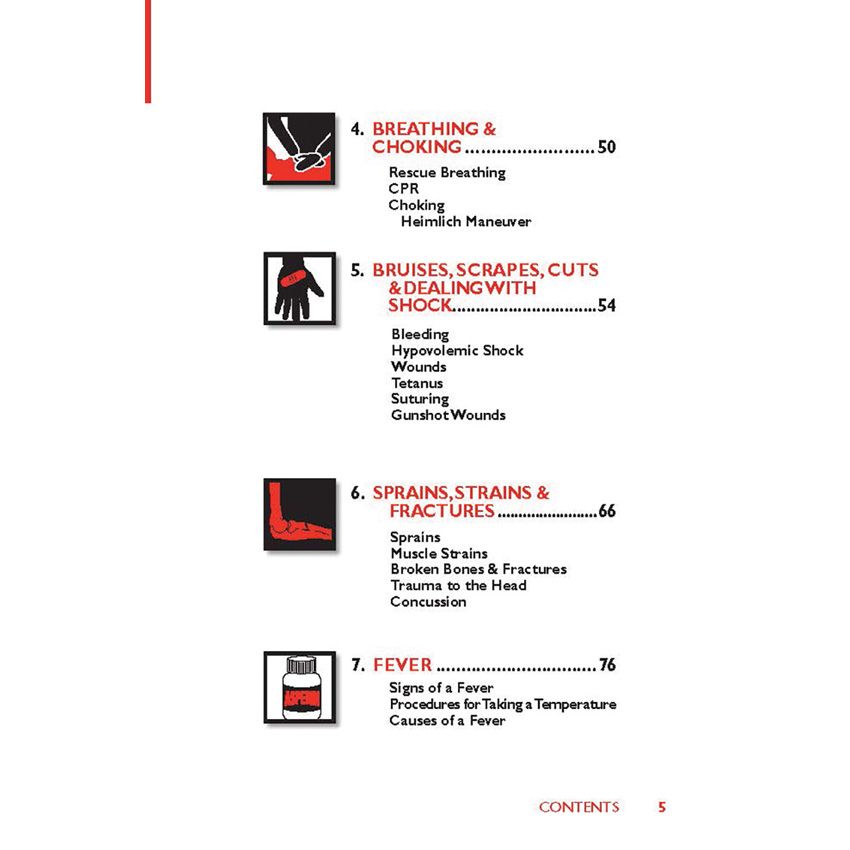 Pocket First-Aid Field Guide Book