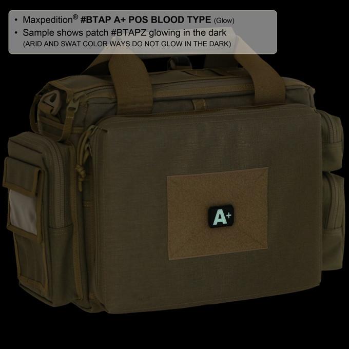 Maxpedition A+ POS Blood Type Swat Patch