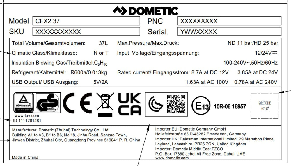 Dometic CFX2 37 Compressor Cooler Box