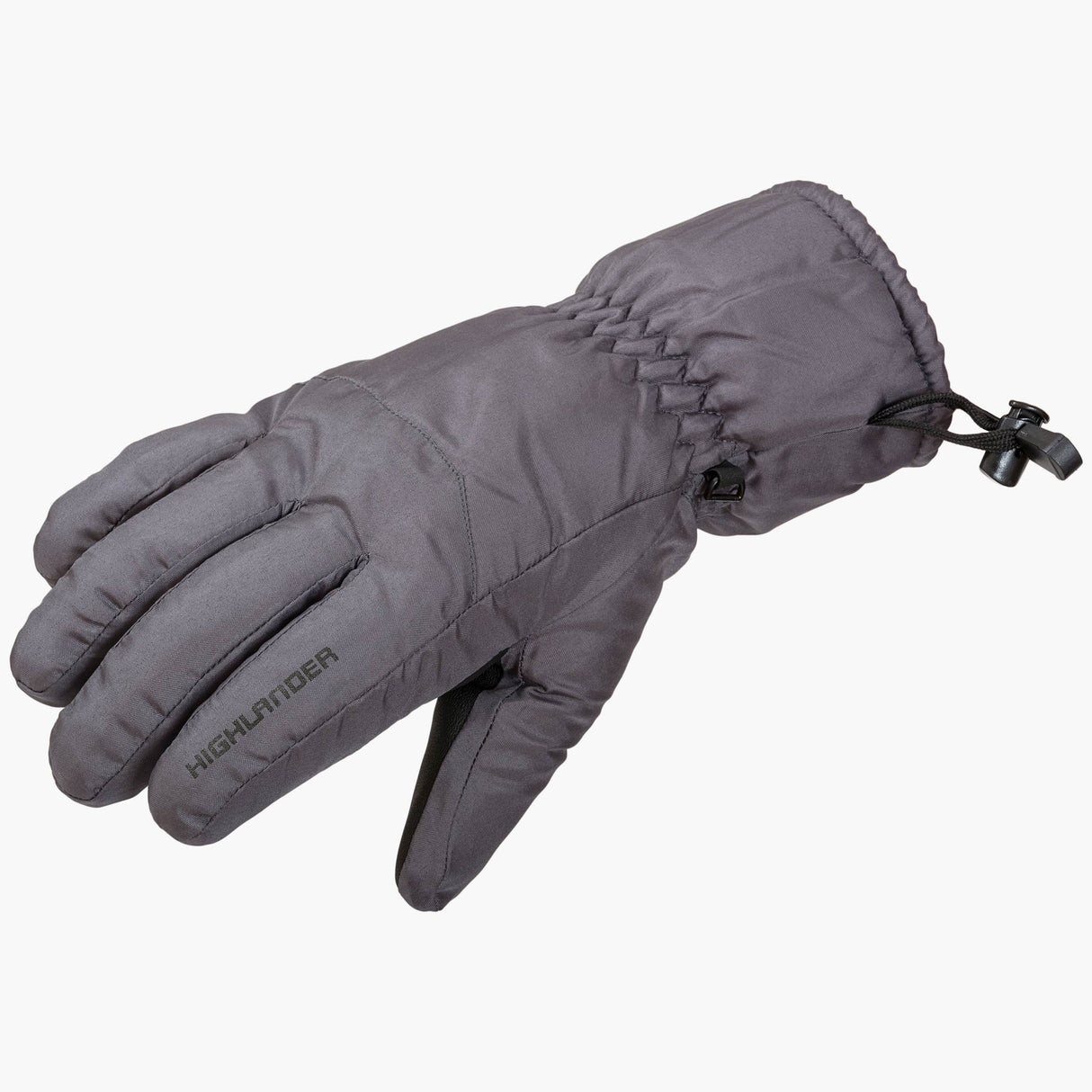Highlander Ski Gloves, Charcoal