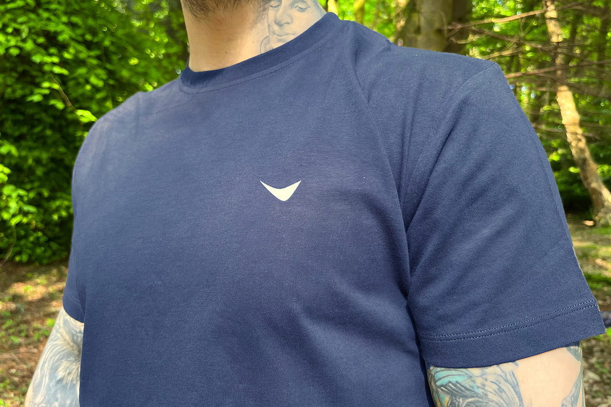 DD Hammocks Men's Icon T-Shirt - Athletic Fit - Atlantic Blue