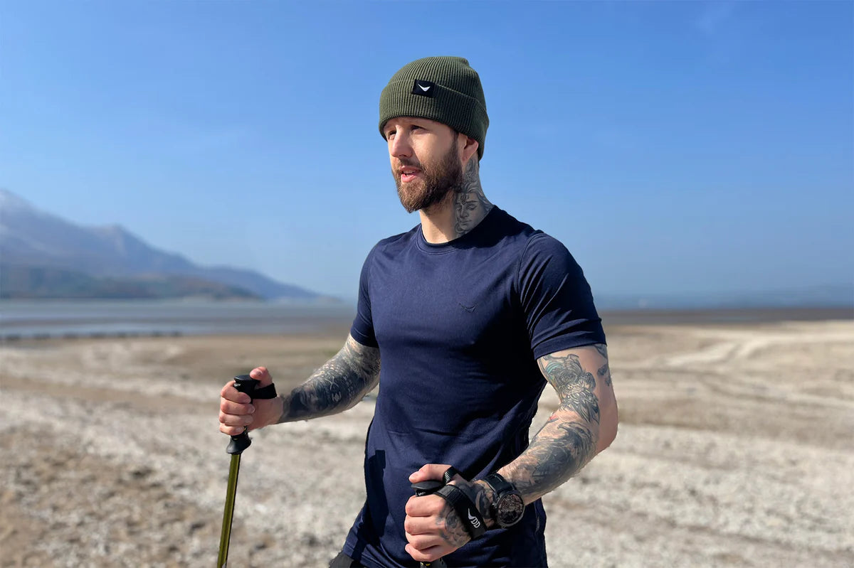 DD Hammocks Ascent Quick-Dry T-Shirt - Athletic Fit - Atlantic Blue