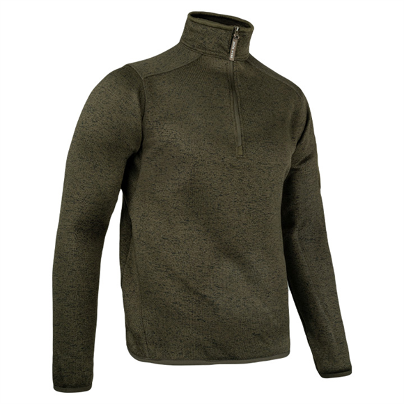 Jack Pyke Melange Quarter Zip Fleece - Green Fleck