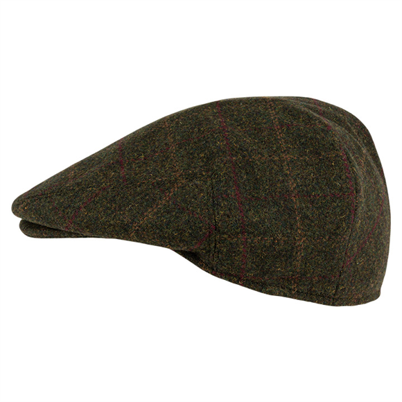 Jack Pyke Wool Blend Flat Cap - Dark Olive
