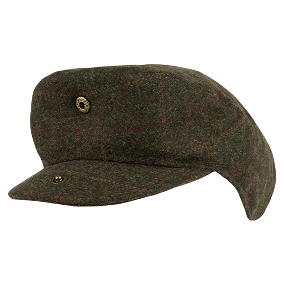Jack Pyke Wool Blend Flat Cap - Dark Olive