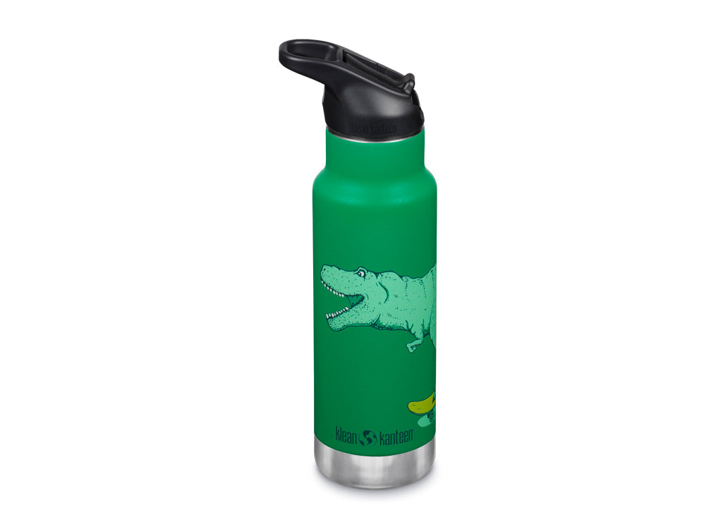Klean Kanteen 355ml Classic Kid's Insulated Water Bottle with Flip Seal Sport Cap