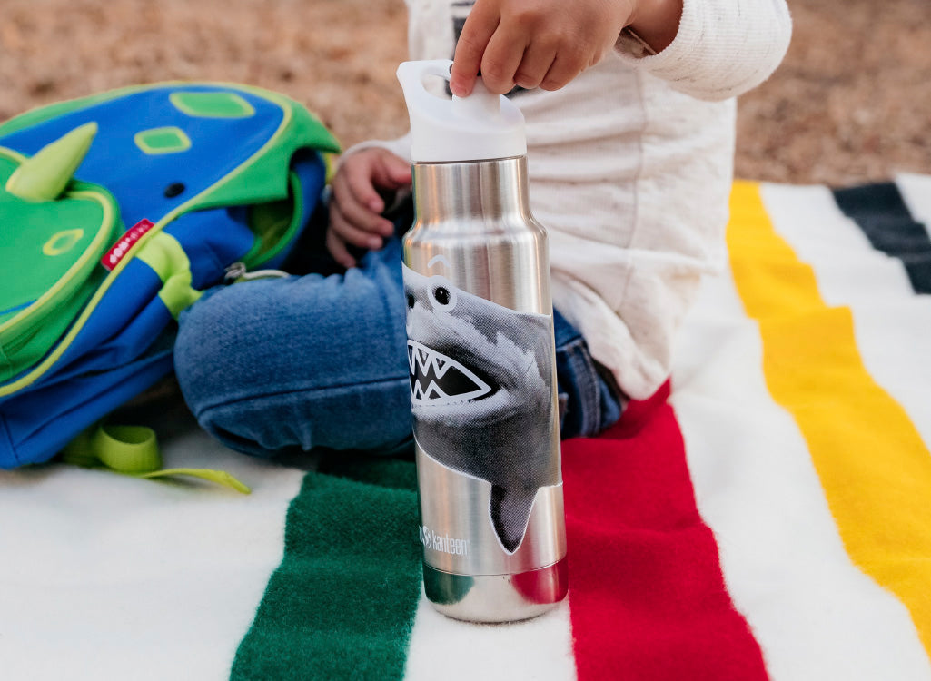 Klean Kanteen 355ml Classic Kid's Insulated Water Bottle with Sport Cap