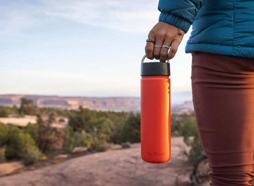 Klean Kanteen 800ml Wide Water Bottle with Loop Cap