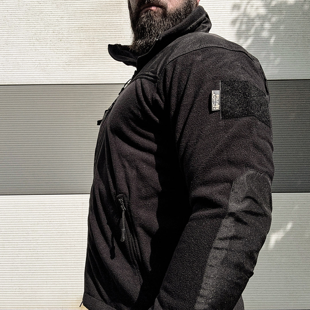 Kombat UK Defender Tactical Fleece Jacket in Black