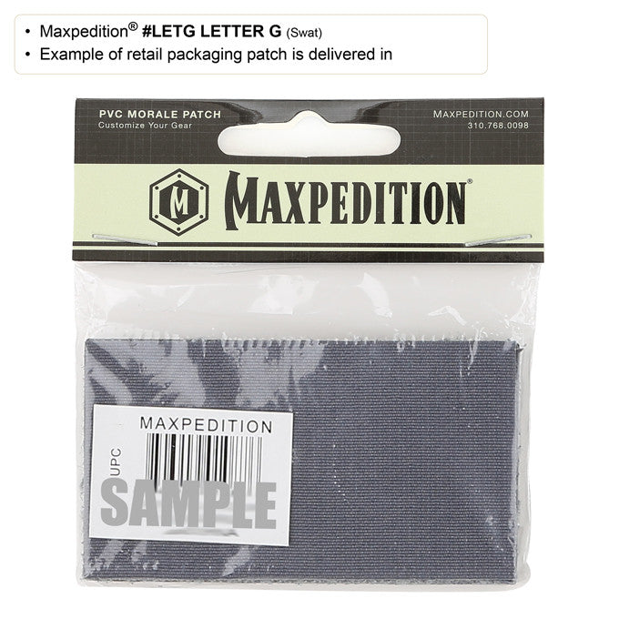 Maxpedition Letter G Swat Patch