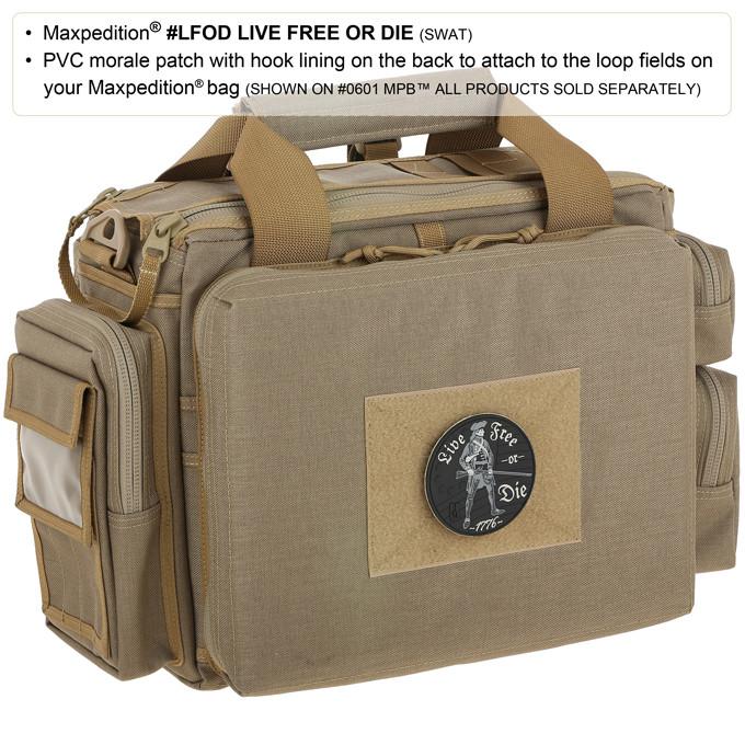 Maxpedition LIVE FREE OR DIE Swat Patch