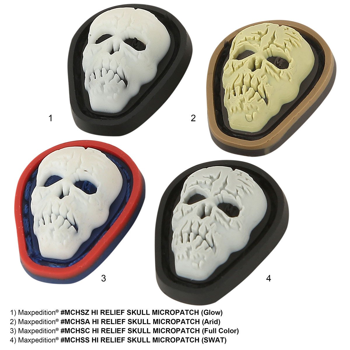 Maxpedition Hi Relief Skull Arid Micropatch
