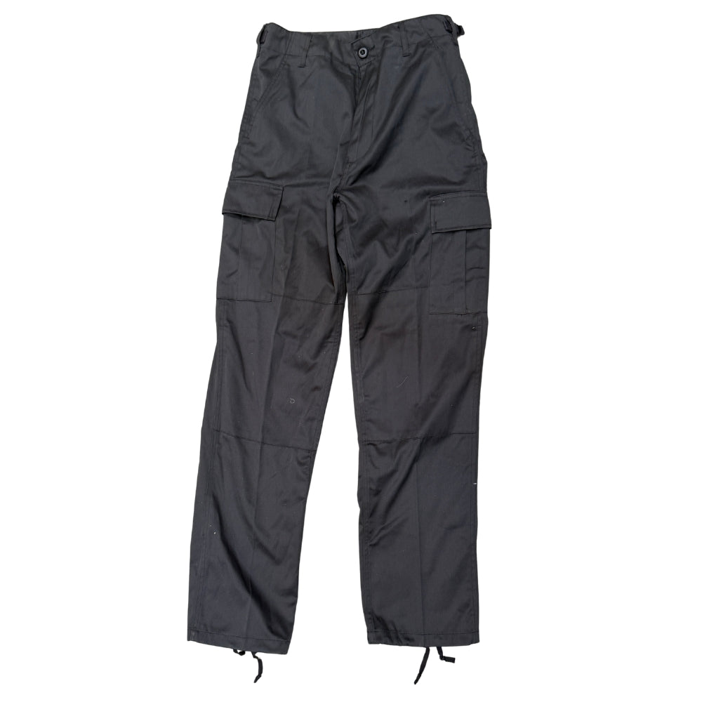 Mil-Tec BDU Black Kids Trousers – Military Style Cargo Trousers