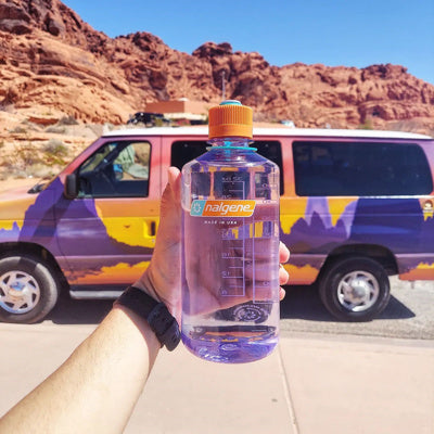 Nalgene 32oz / 1L Sustain Narrow Mouth Bottle - Amethyst