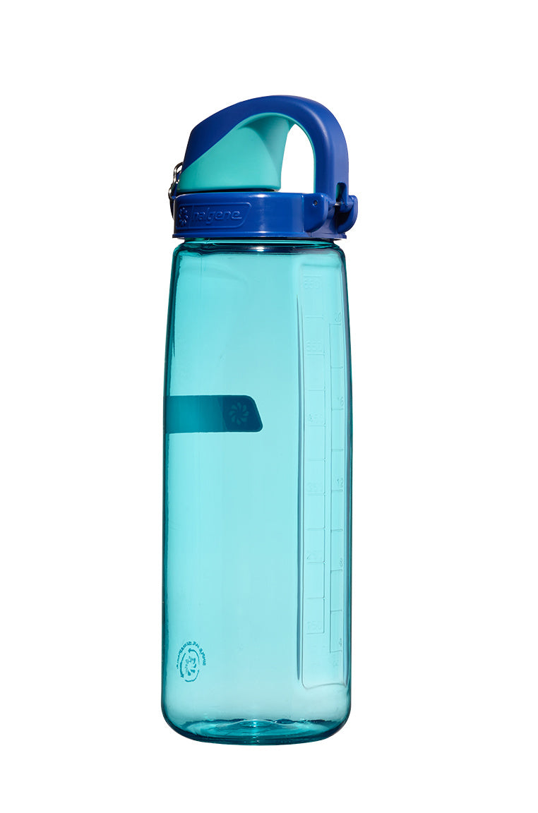 Nalgene 24oz / 0.7L Sustain Otf Bottle - Blue Aqua, Blue Cap
