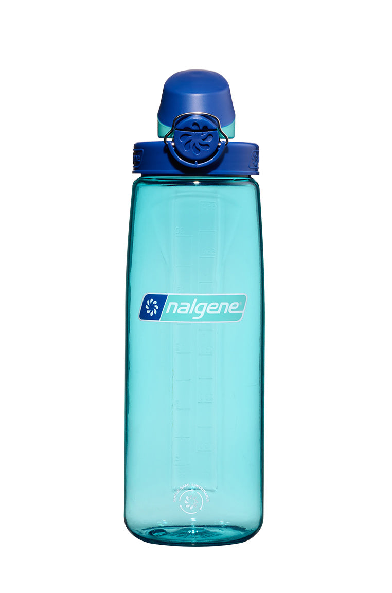 Nalgene 24oz / 0.7L Sustain Otf Bottle - Blue Aqua, Blue Cap