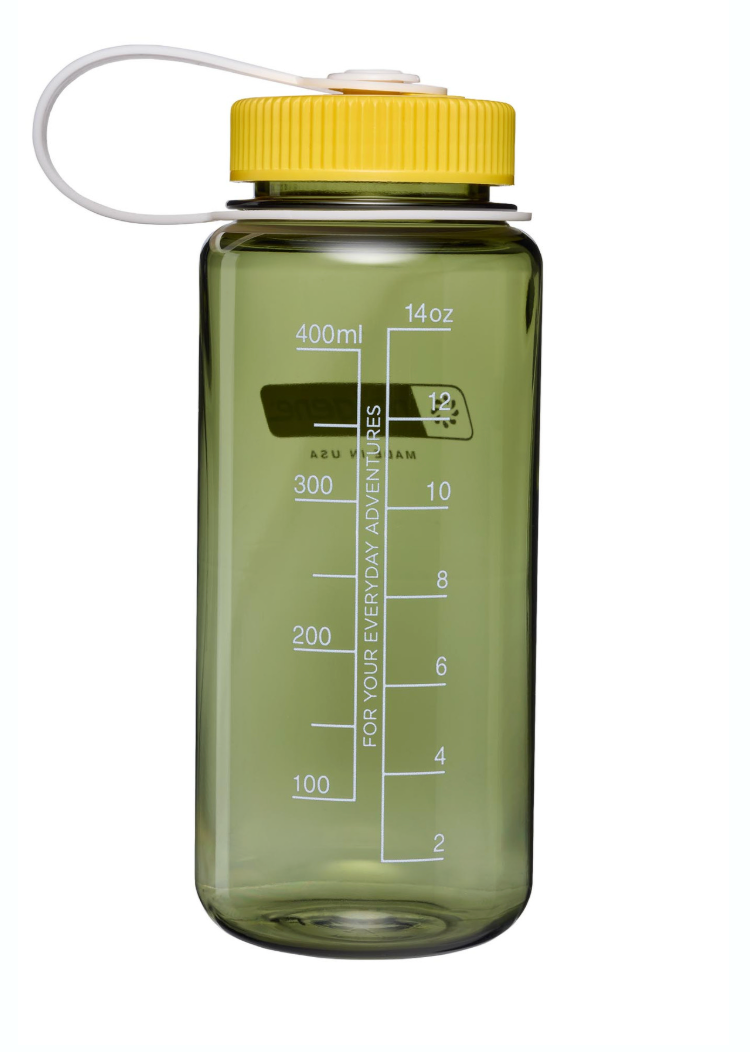 Nalgene 16oz / 0.5L Tritan Sustain Wide Mouth Bottle Oil Green - Freesia Cap