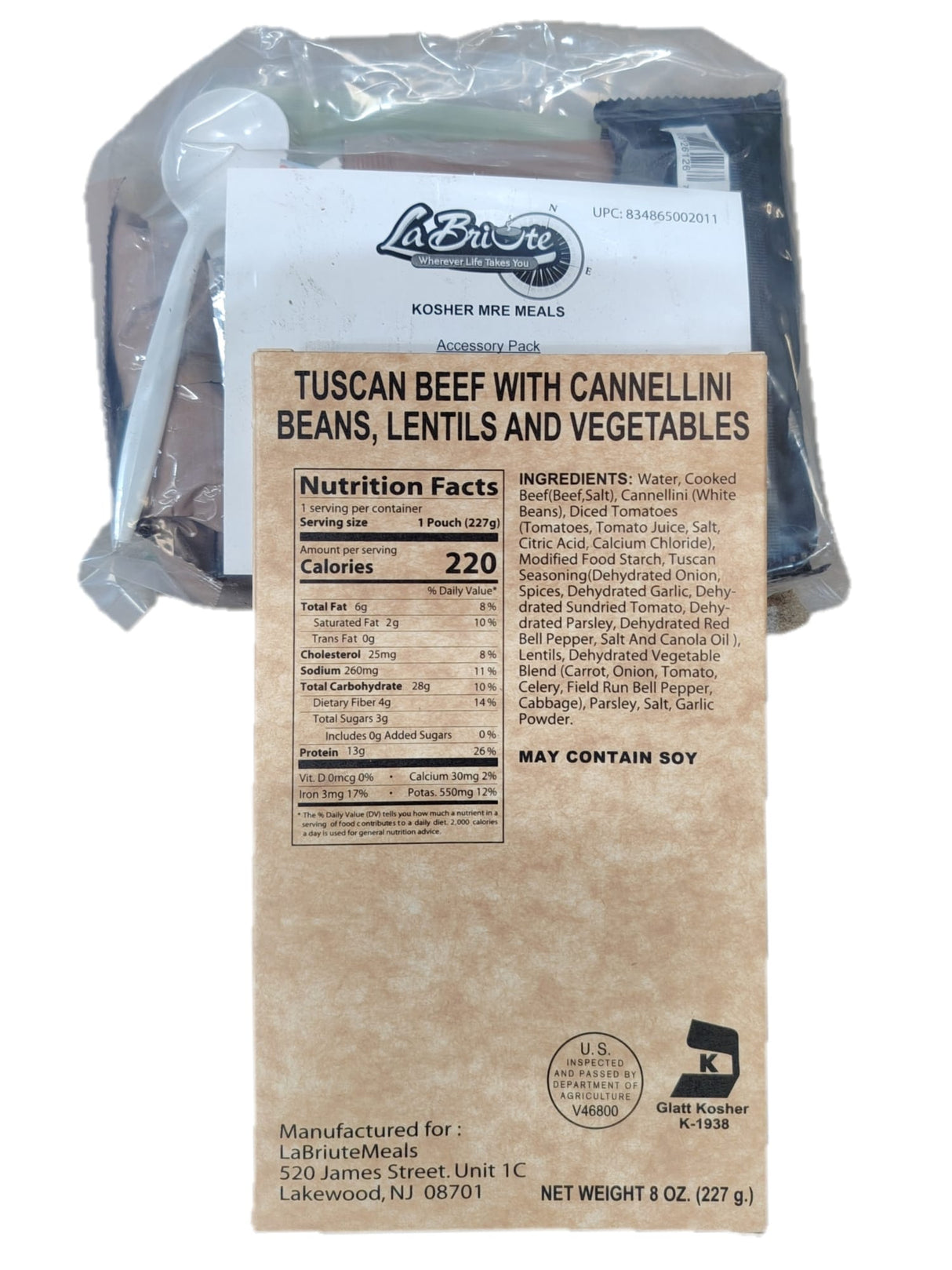 US Military MRE Ration Pack - Kosher