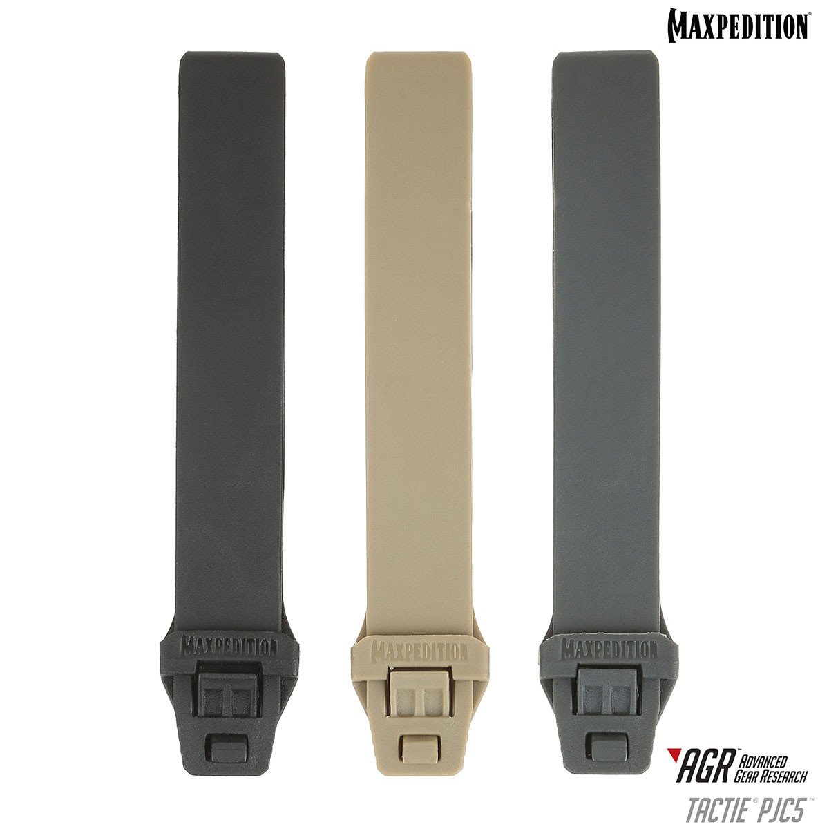 Maxpedition TacTie PJC5 Black Pack of 6