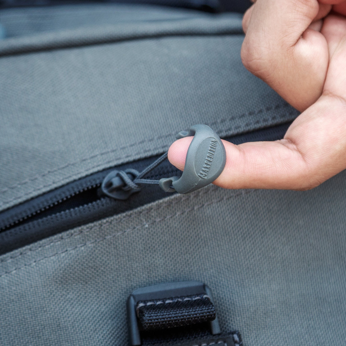 Maxpedition Small Grey PZL Positive Grip Zipper Pulls Pack of 6