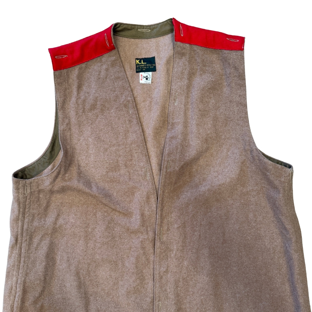Swiss Army Wool Greatcoat Liner Vest – Brown