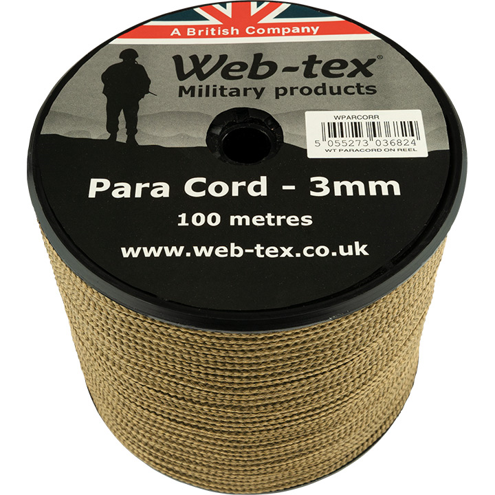 Web-Tex Paracord Reel - 100M