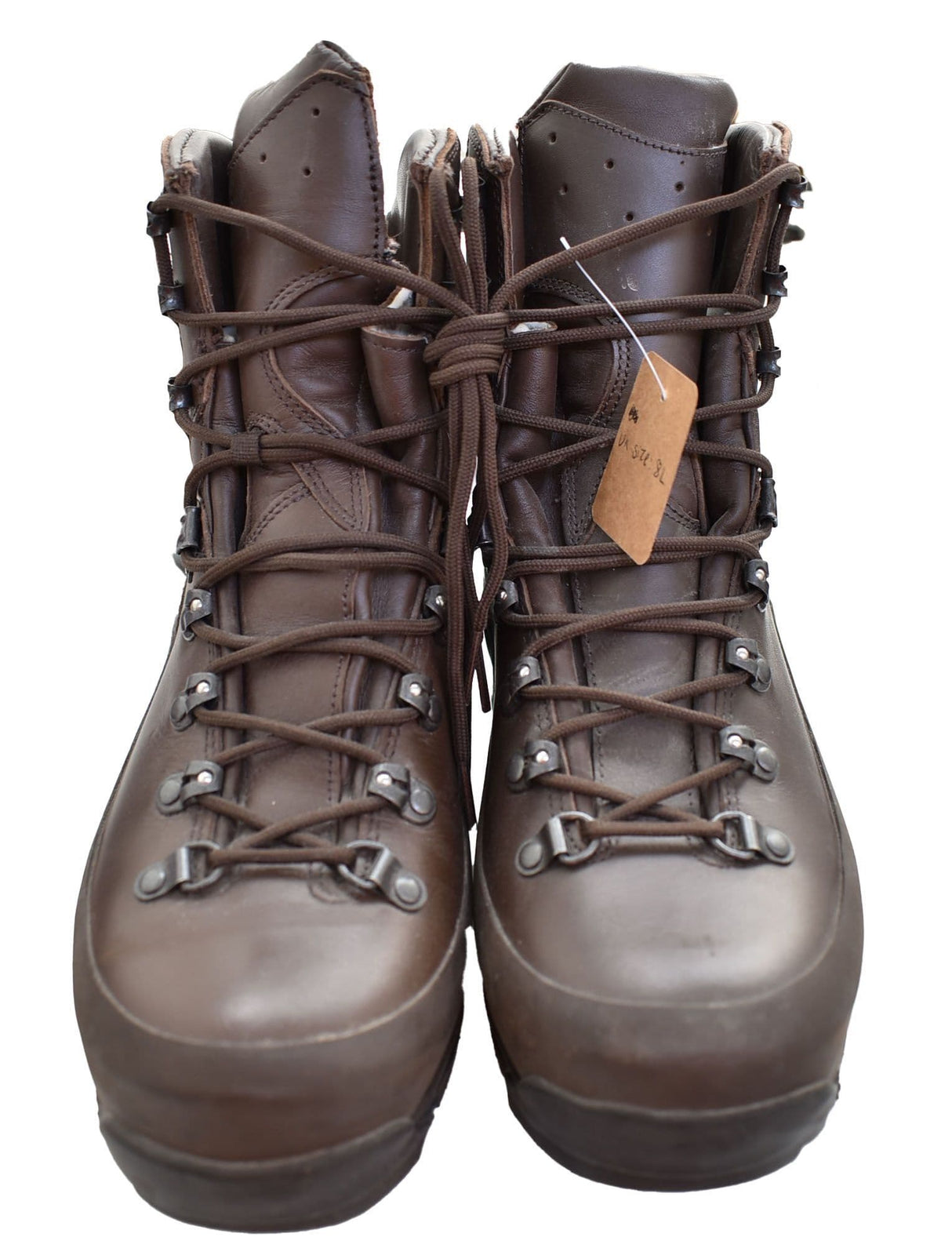 British Military Iturri Cold Wet Weather Brown Leather Combat Boots - Supergrade