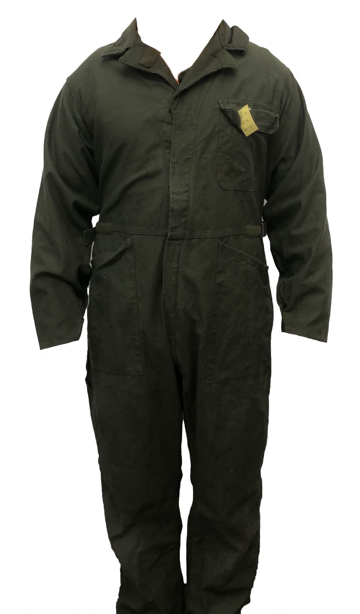 British Military Men's Cotton Santeen Olive Overall / Coverall