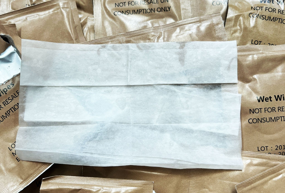 British Military Wet Wipes x 20- Individually Sealed