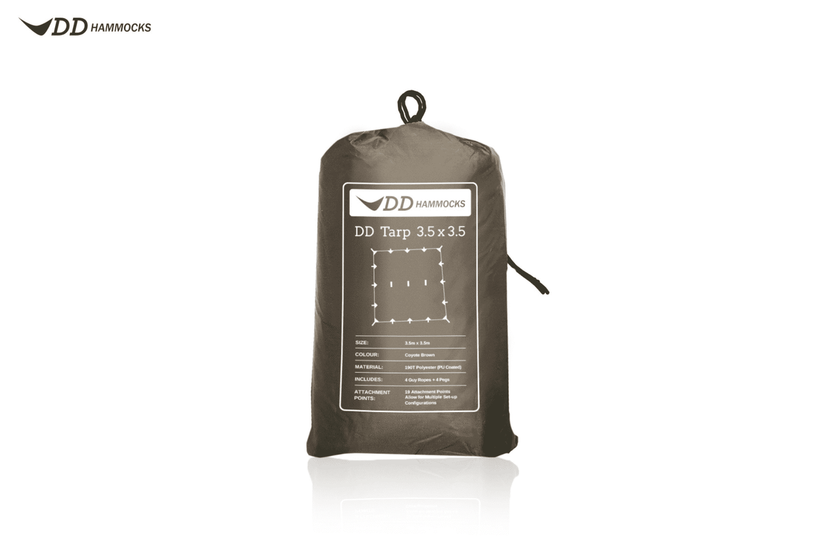 DD Hammocks Tarp 3.5 x 3.5m - Coyote Brown