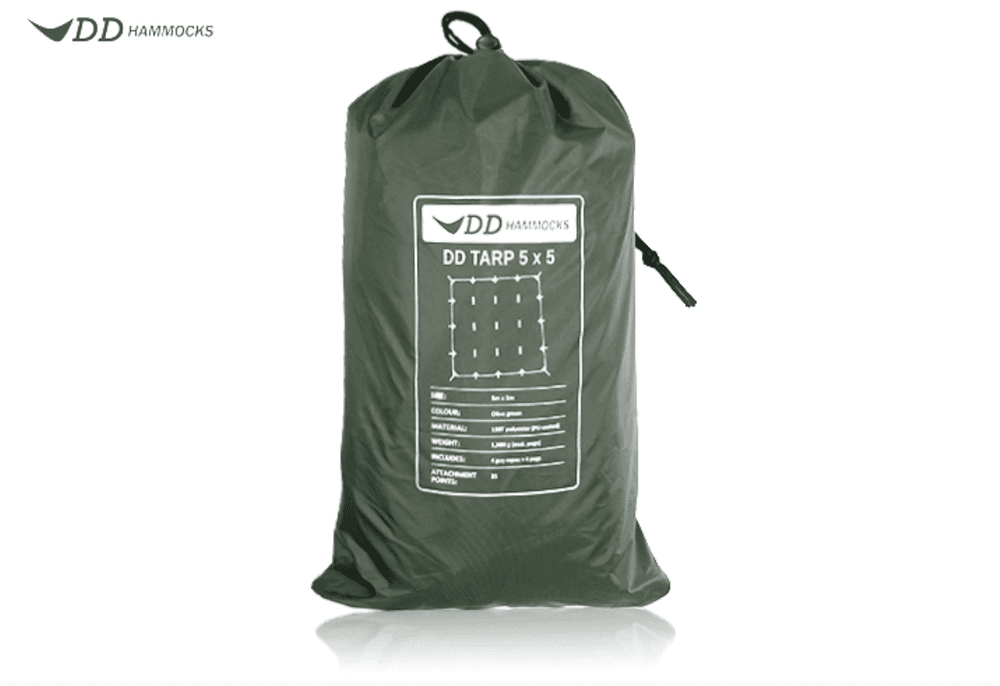 DD Hammocks Tarp 5x5m - Olive Green