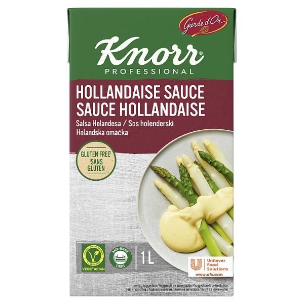 Knorr® Professional Garde d'Or Hollandaise Ready-To-Use Sauce 1 Litre - Bulk Food Ration Storage
