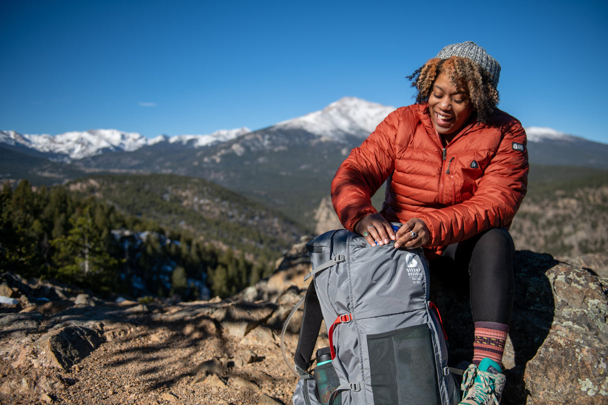 Sierra Designs Flex Trail 40L-60L Backpack Bag - Wild Dove/Peat