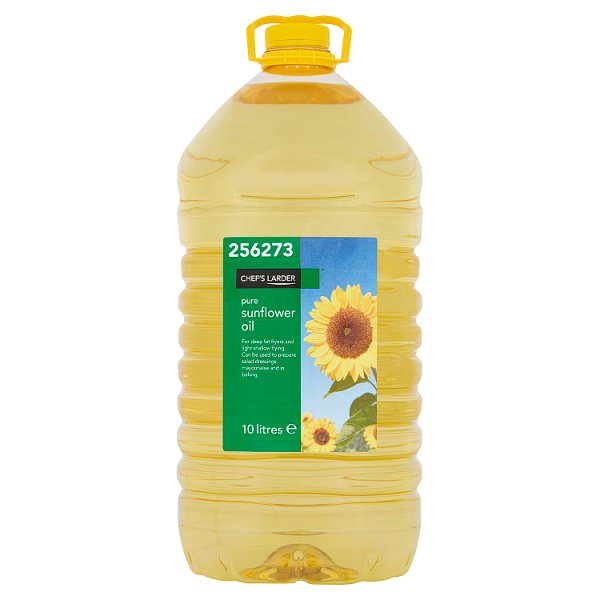 Chef's Larder Pure Sunflower Oil 10 Litre - Bulk Food Ration Storage