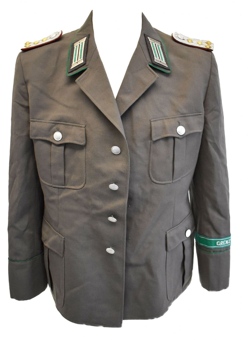 East German Army Border Guard Grey Uniform Dress Jacket