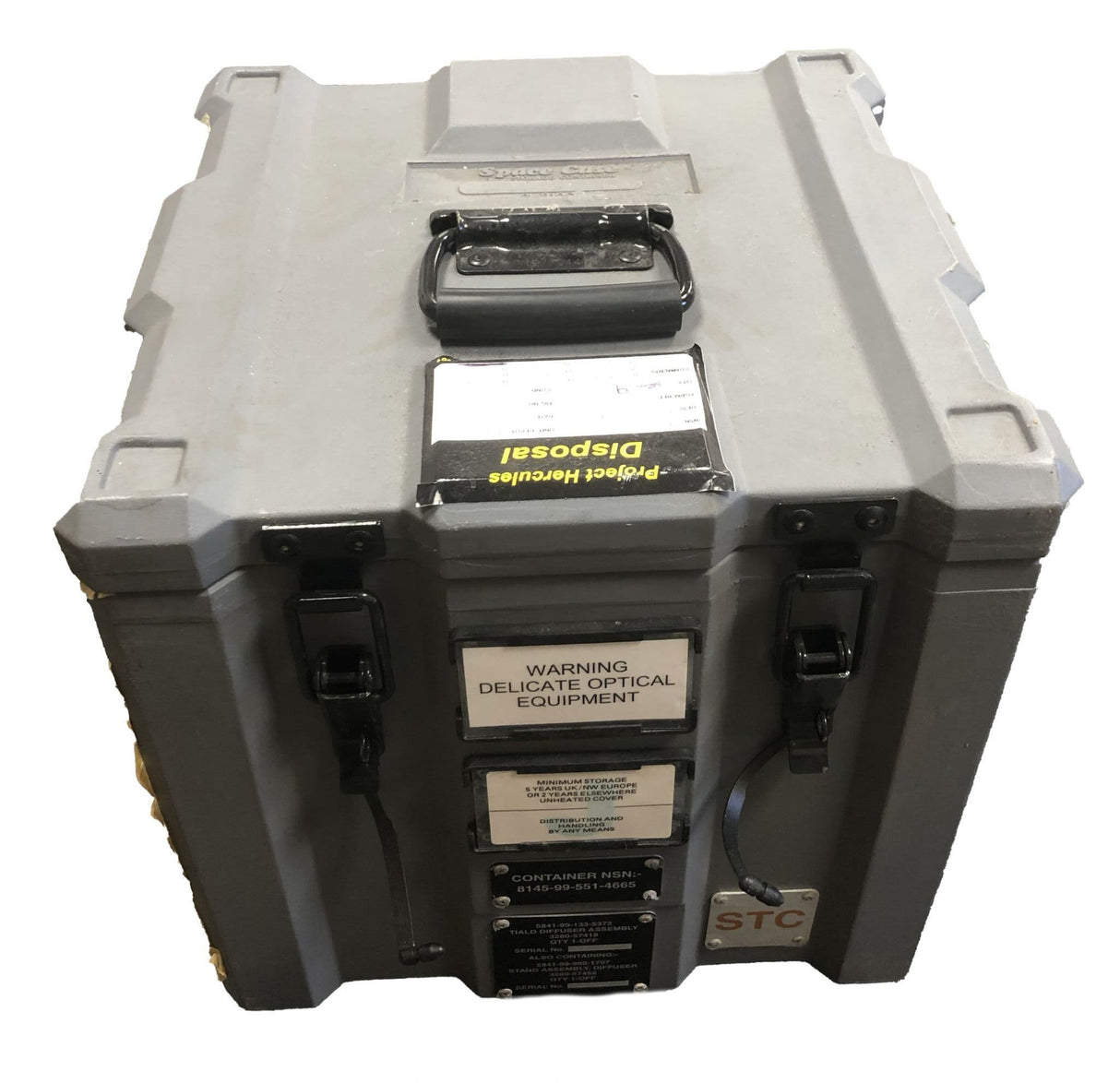 Ex Military Pelican Space Case Small Grey Storage Case - Grade 1