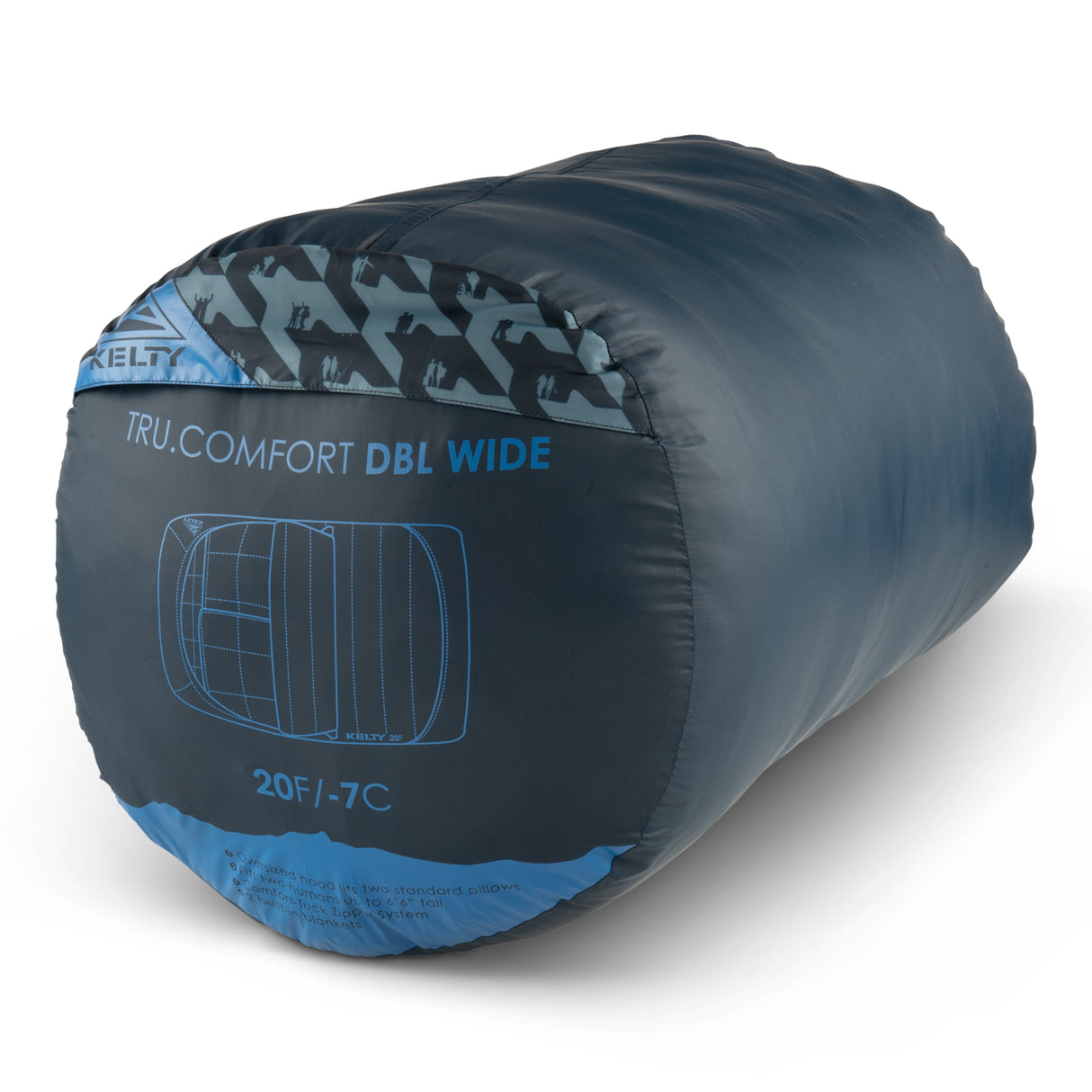 Kelty Tru Comfort Doublewide 20F Sleeping Bag - Pageant Blue / Hiker